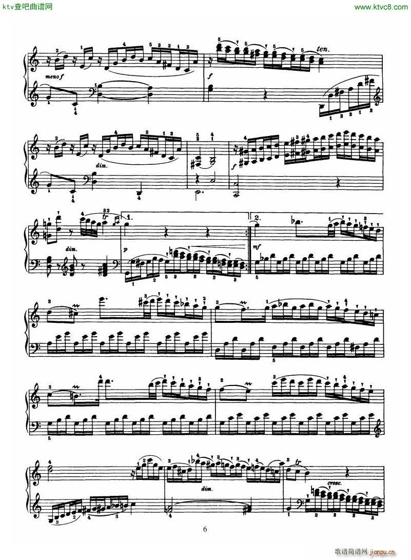 Haydn Piano Sonata No 39 In G(V)6