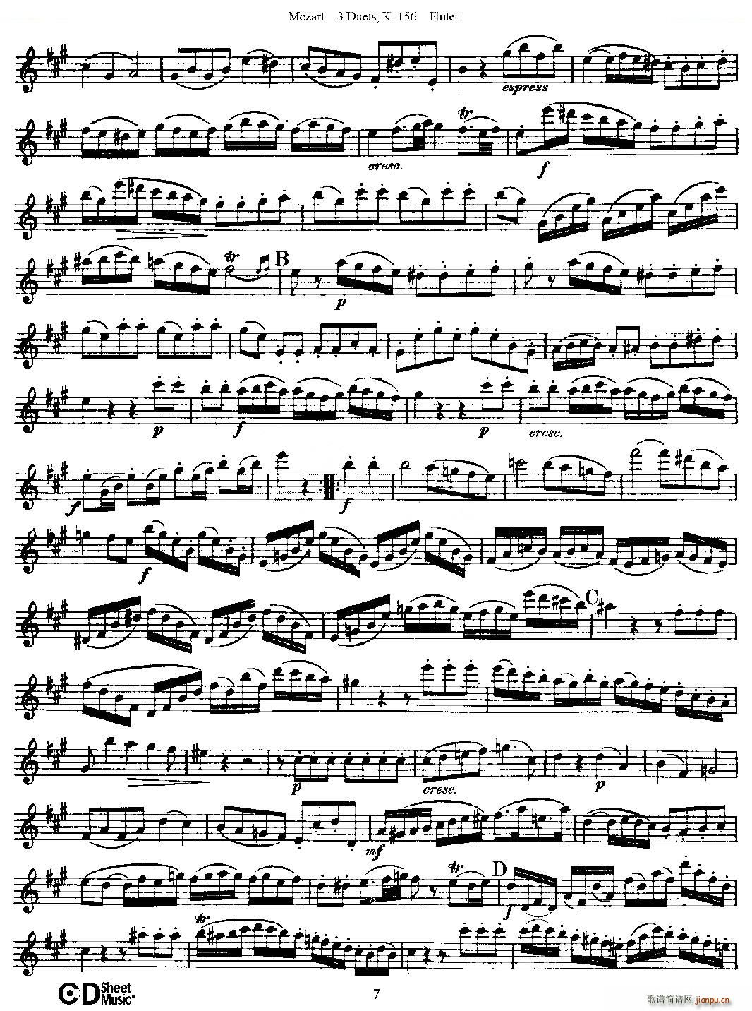 3 Duets K 156 ֮һL  K156̖(ho) ~(ѺV)7