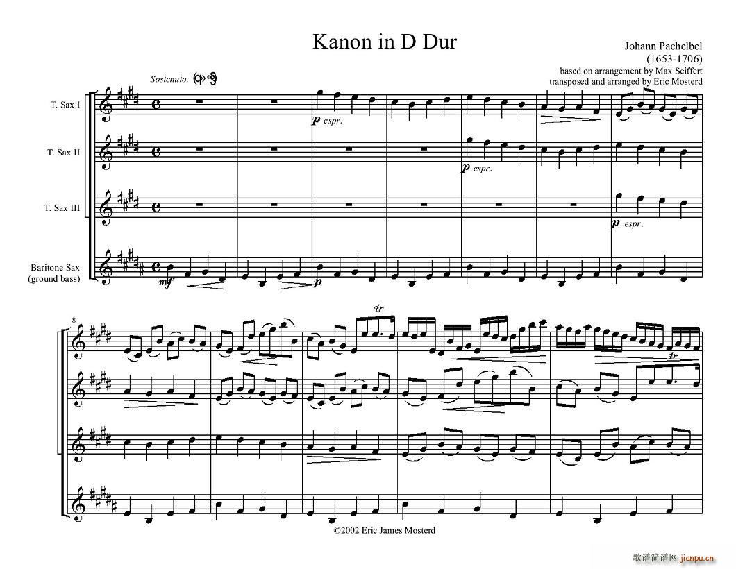 Kanon in D Dur(V)1
