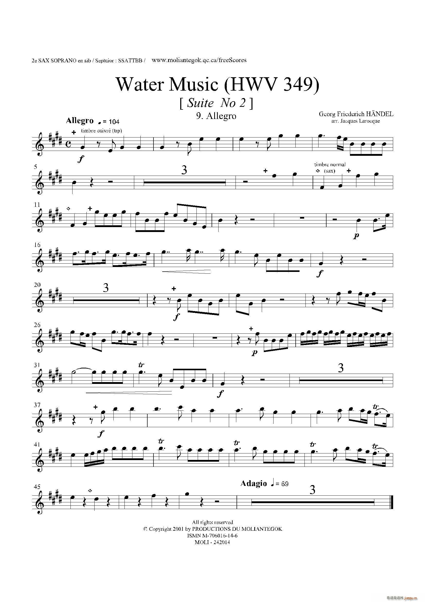 Water Music HWV 349 No 2 ڶ_˹(ʮּ)1