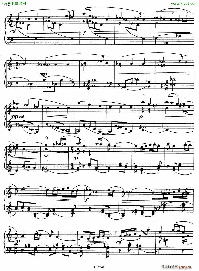 Hurnik piano sonatina(V)12