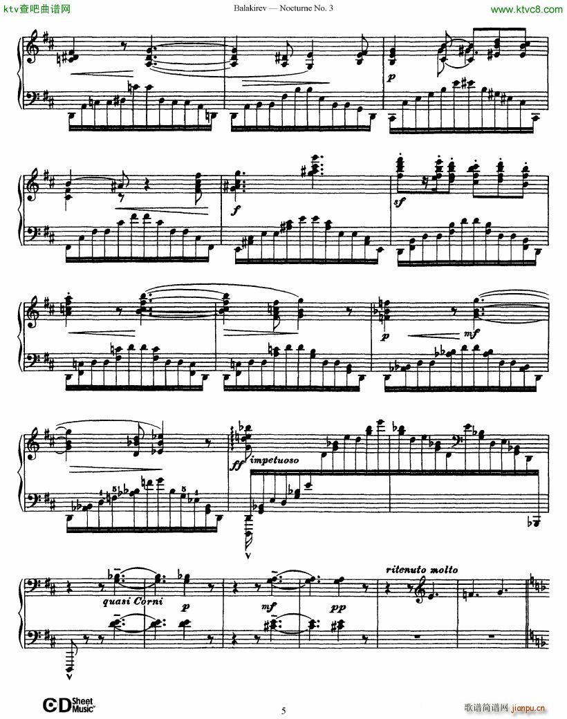 Balakirev Nocturne No 3(V)5