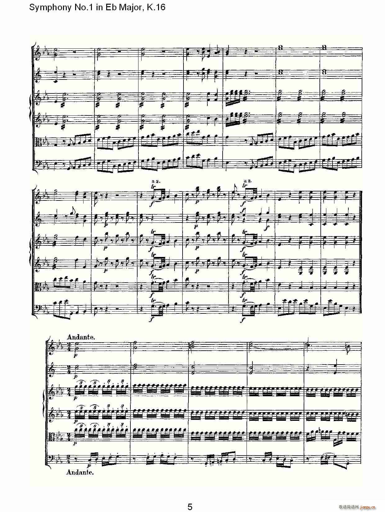 Symphony No.1 in Eb MajorK.16(ʮּ)1