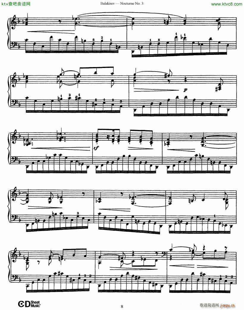 Balakirev Nocturne No 3(V)8