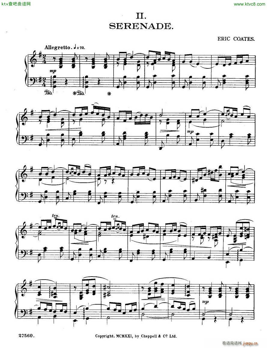 Coates Joyous Youth Piano Suite(V)11