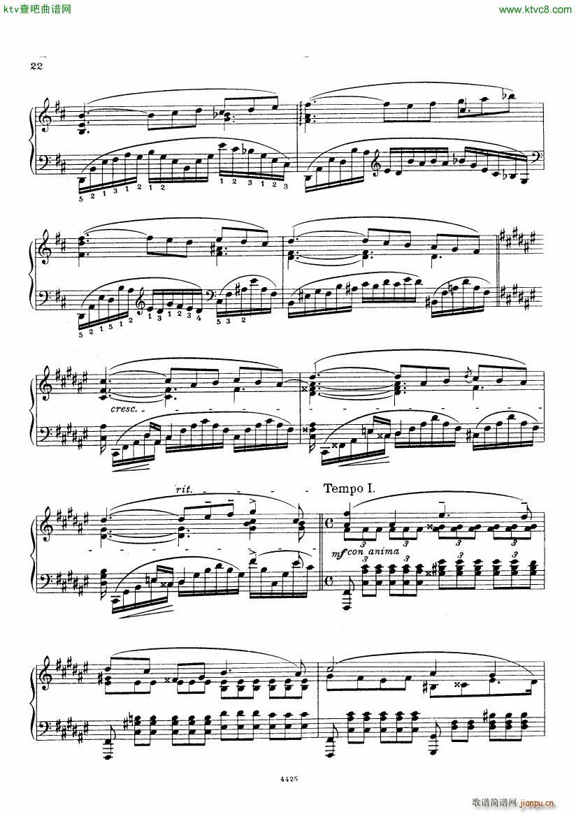 Bortkiewicz 10 Preludes Op 33(V)22