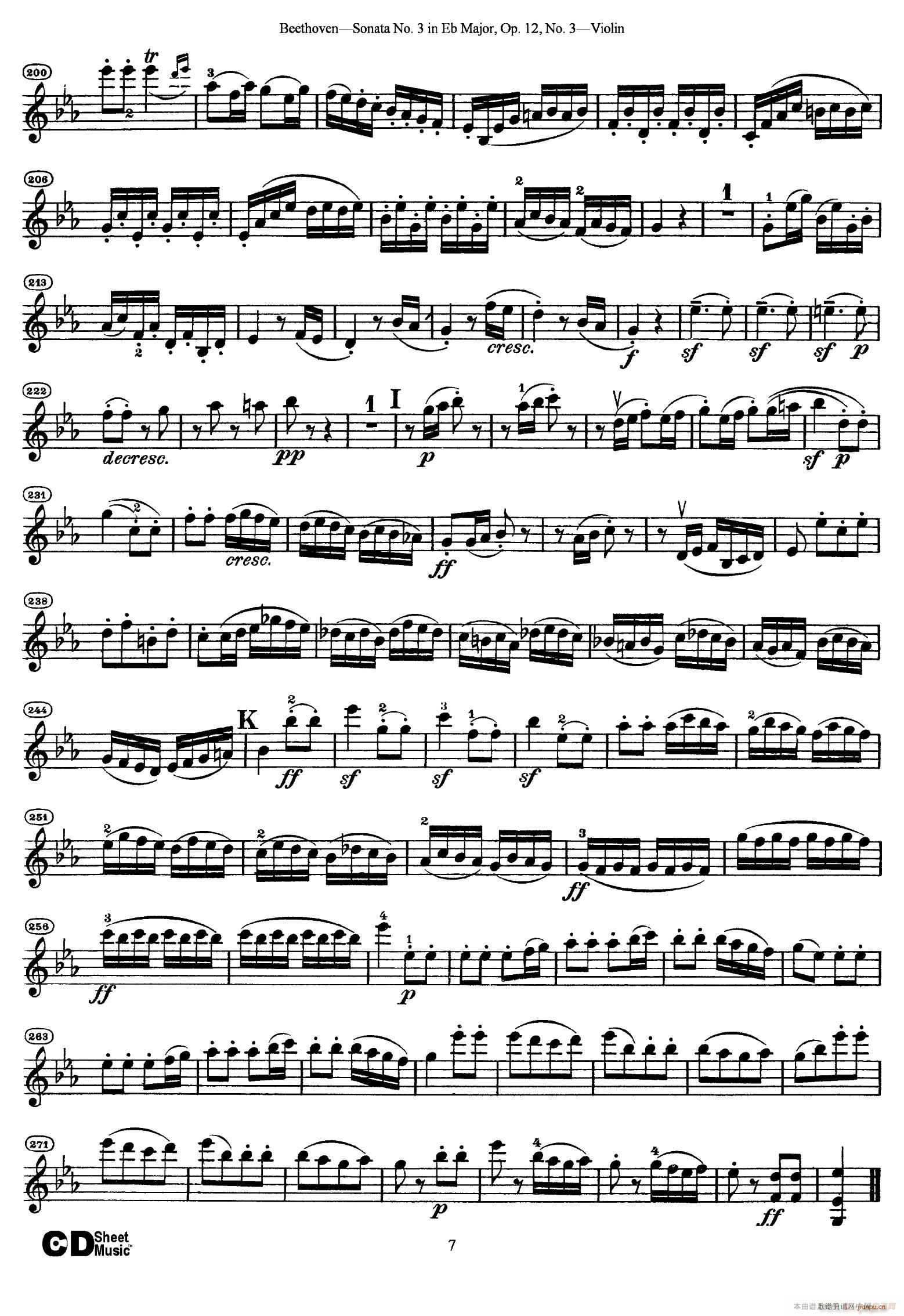A{(dio)ڶСQ Sonata No 2 in A Major Op 12 No 2(СV)7