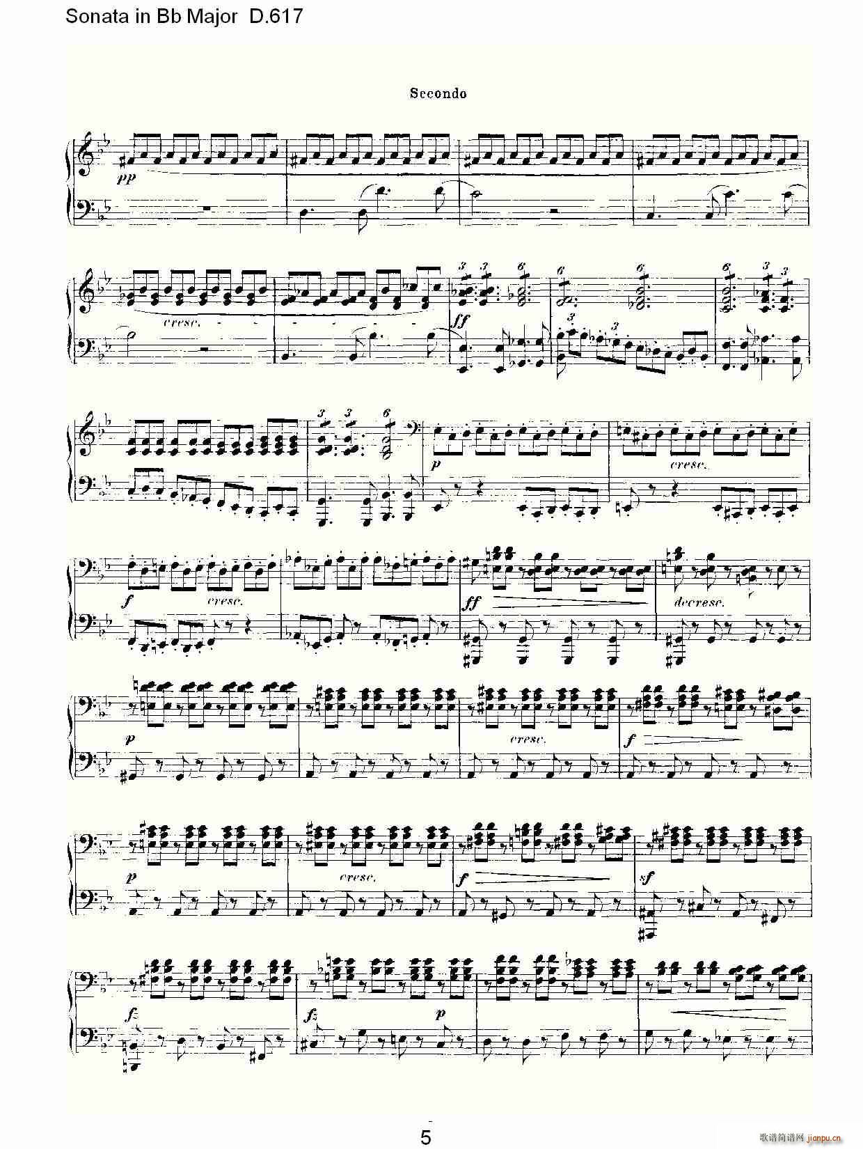 Sonata in Bb Major D.617(ʮּ)5
