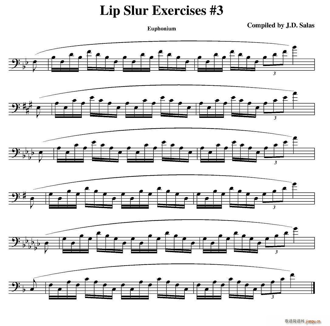 Lip Slur Exercises Euphonium ̖̲x(ʮּ)3
