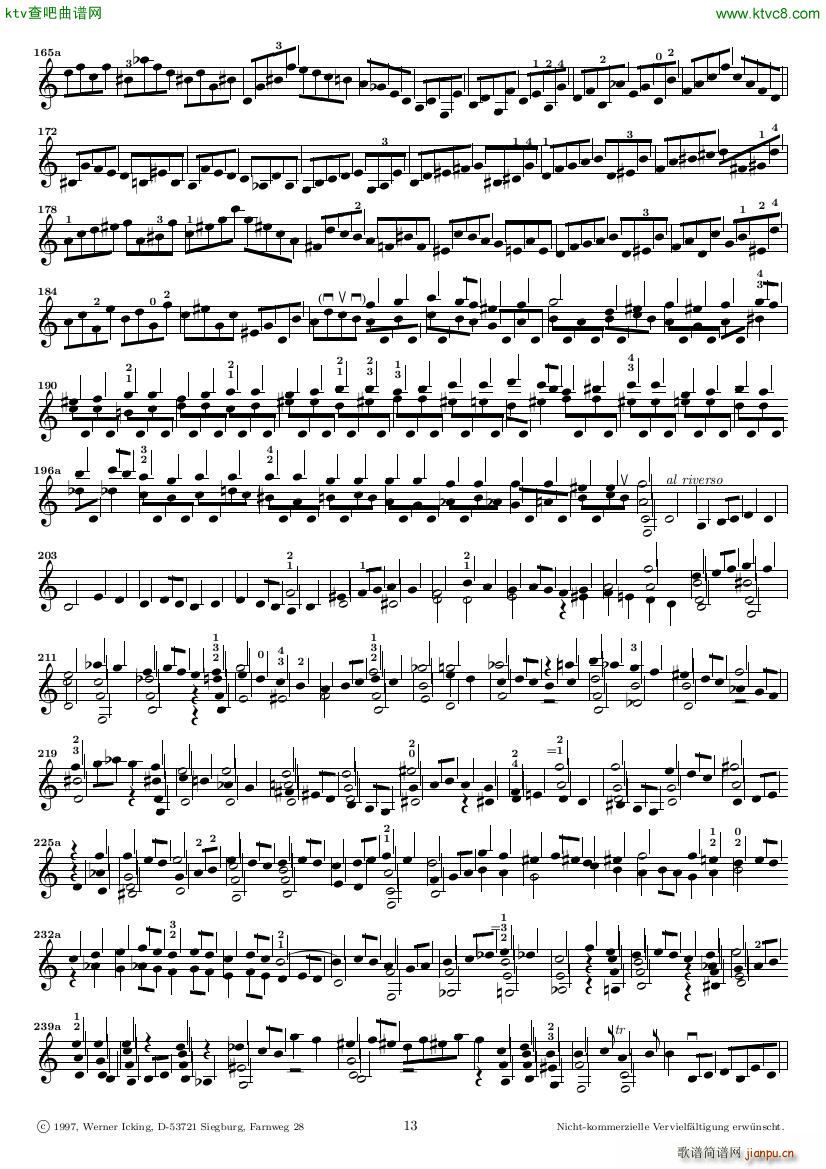 Bach JS BWV 1005 Sonata for Solo Violin in C(V)13