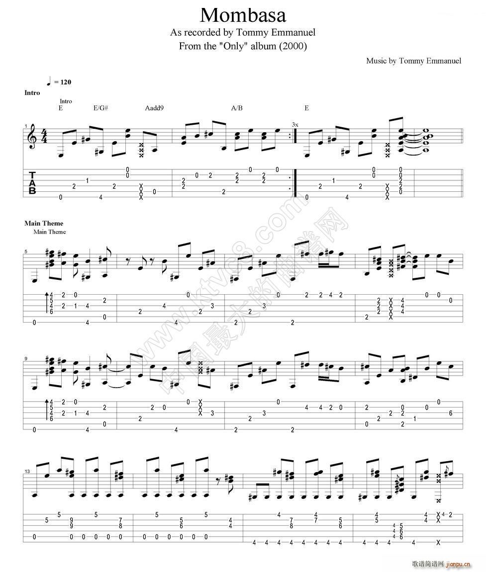 tommy emmanuel mombasa version 2 ָ(V)1