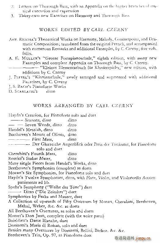 czerny complete list(V)21
