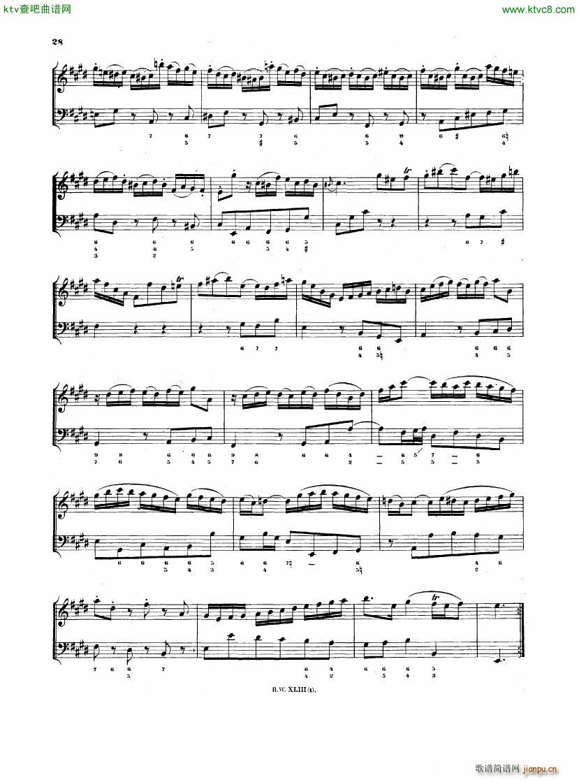 Bach JS BWV 1035 Flute Sonata in E(V)8
