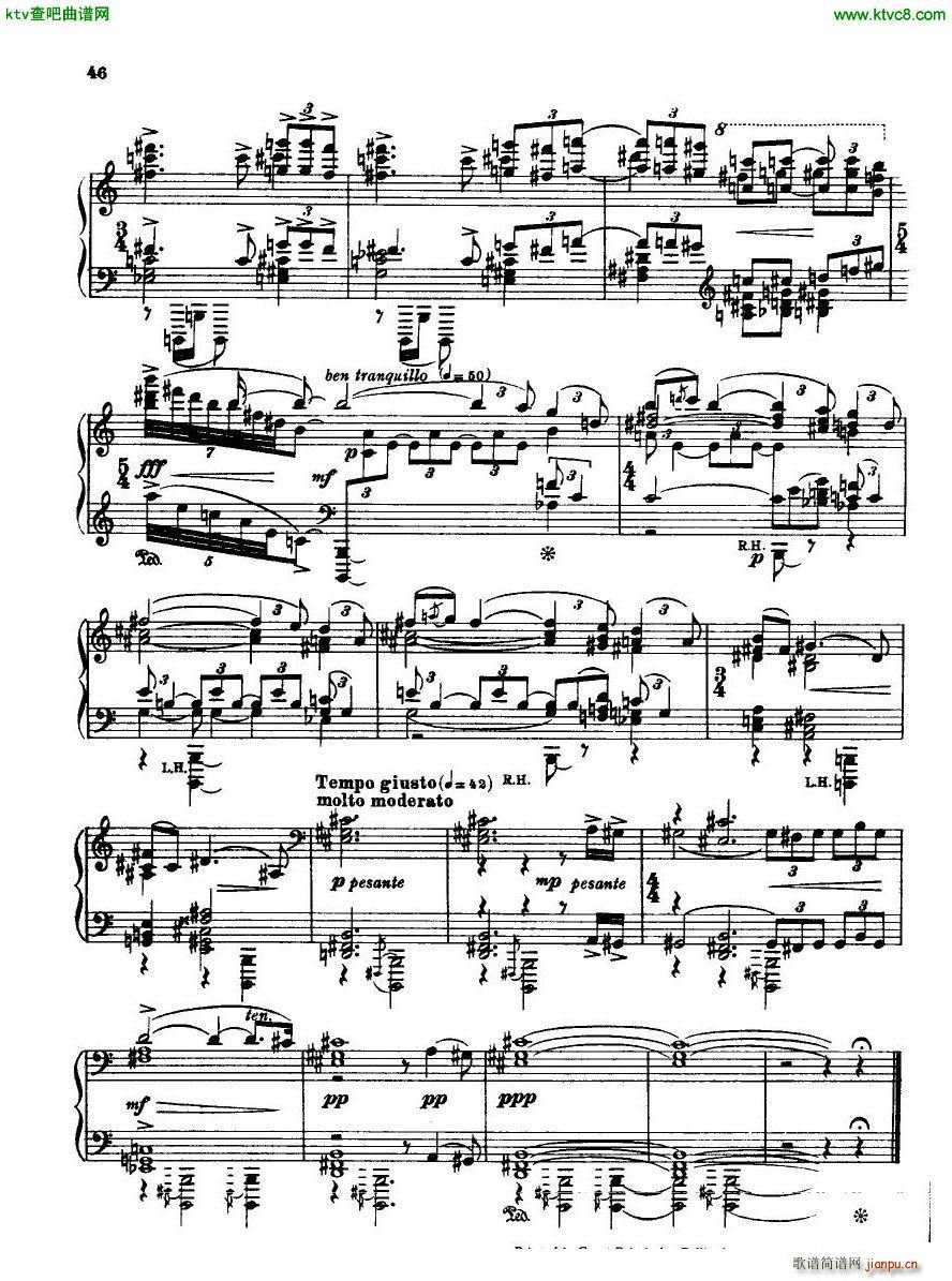 Bridge H160 Piano Sonata 1923 4(V)46