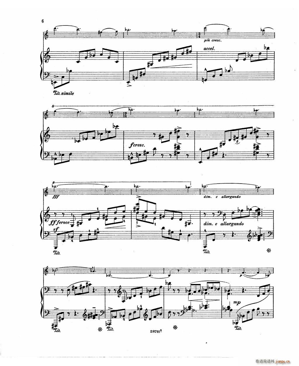 Bowen Barcarolle for violin and piano(V)8