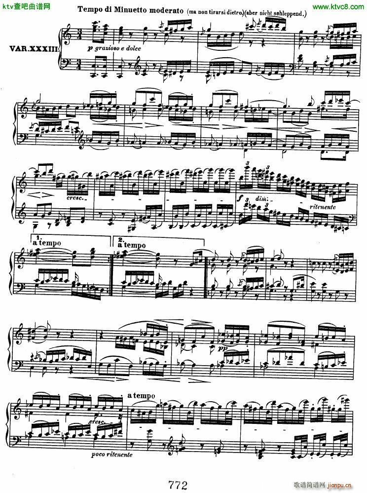 Beethoven op 120 Diabelli Variations(V)32