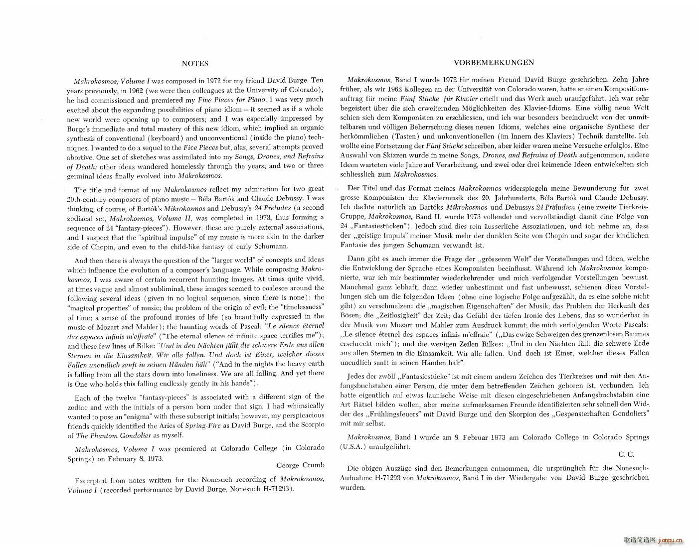 Crumb Makrokosmos Volume 1(V)1