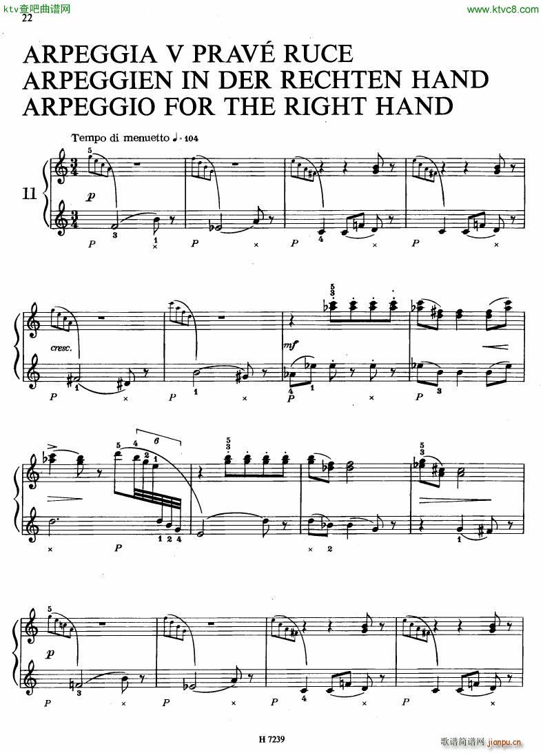 Hurnik piano etudes(V)19