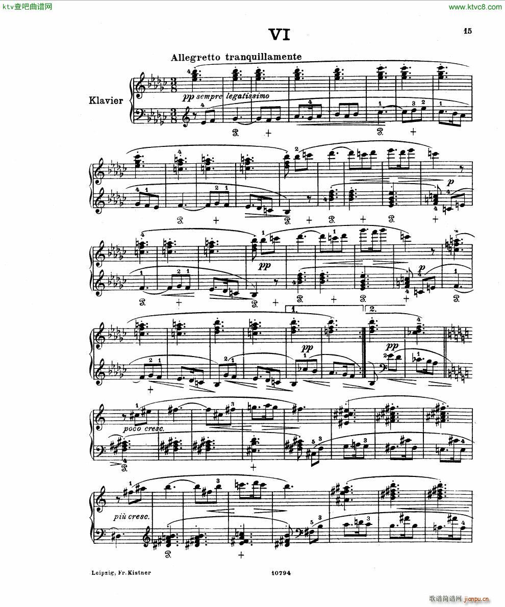 Fuchs Robert Improvisation pour clavier op 11(V)13