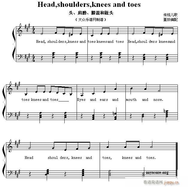 Ӣă菗 Head shoulders knees and toes ^  ϥw_ֺ(V)1