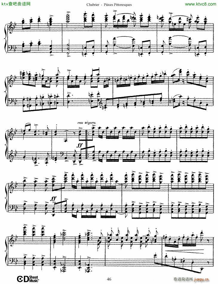 Chabrier Pices Pittoresques 7 10(V)17