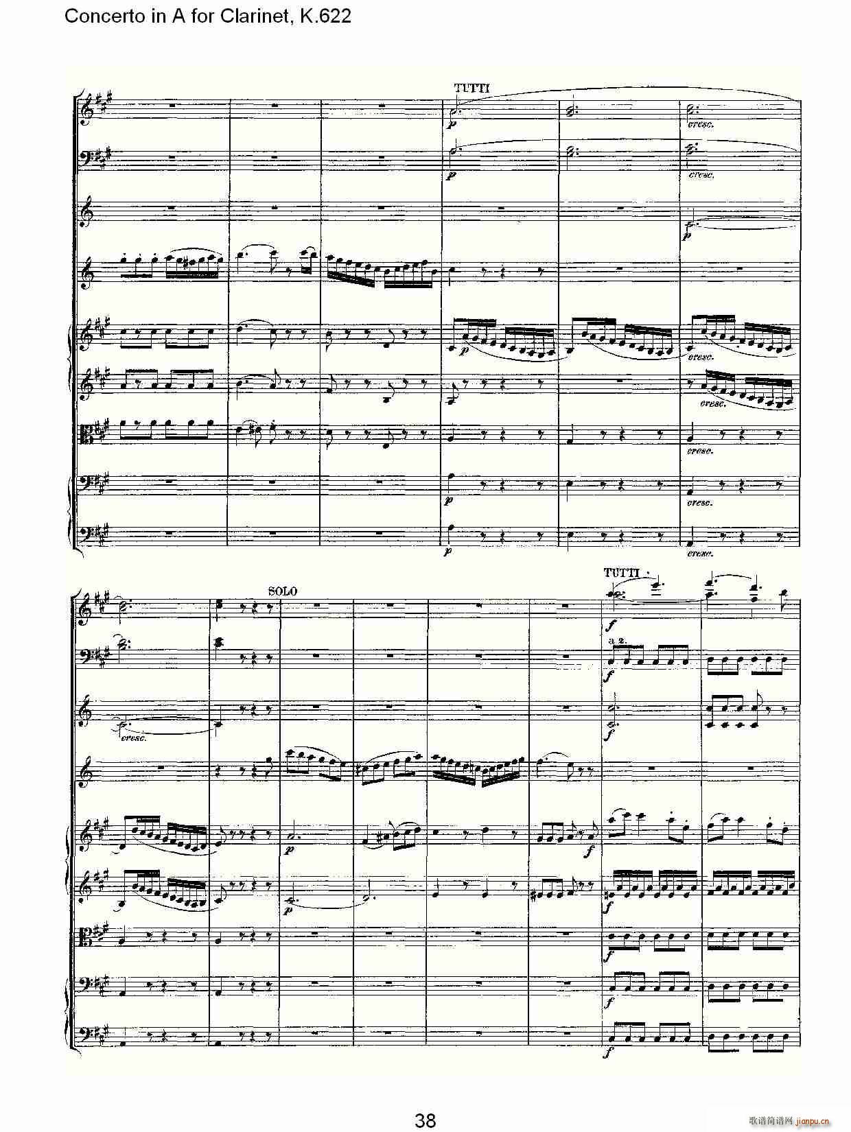 Concerto in A for Clarinet, K.622(λɹV)8