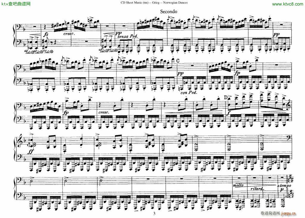 Grieg Norwegian Dance Op 35 1 4 Duet(V)3