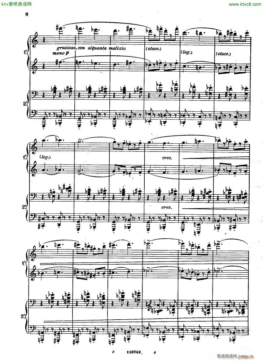 Casella Five Easy Pieces Pupazzetti 4 hands 1915(V)8