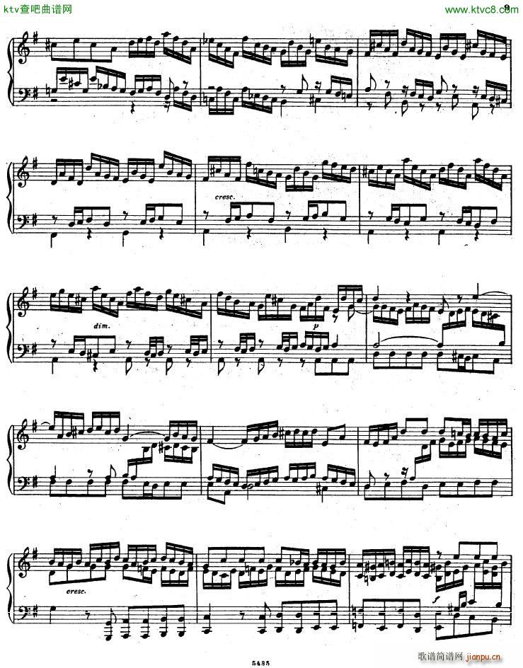 Bach D Albert Prelude and fugue in g major(V)9