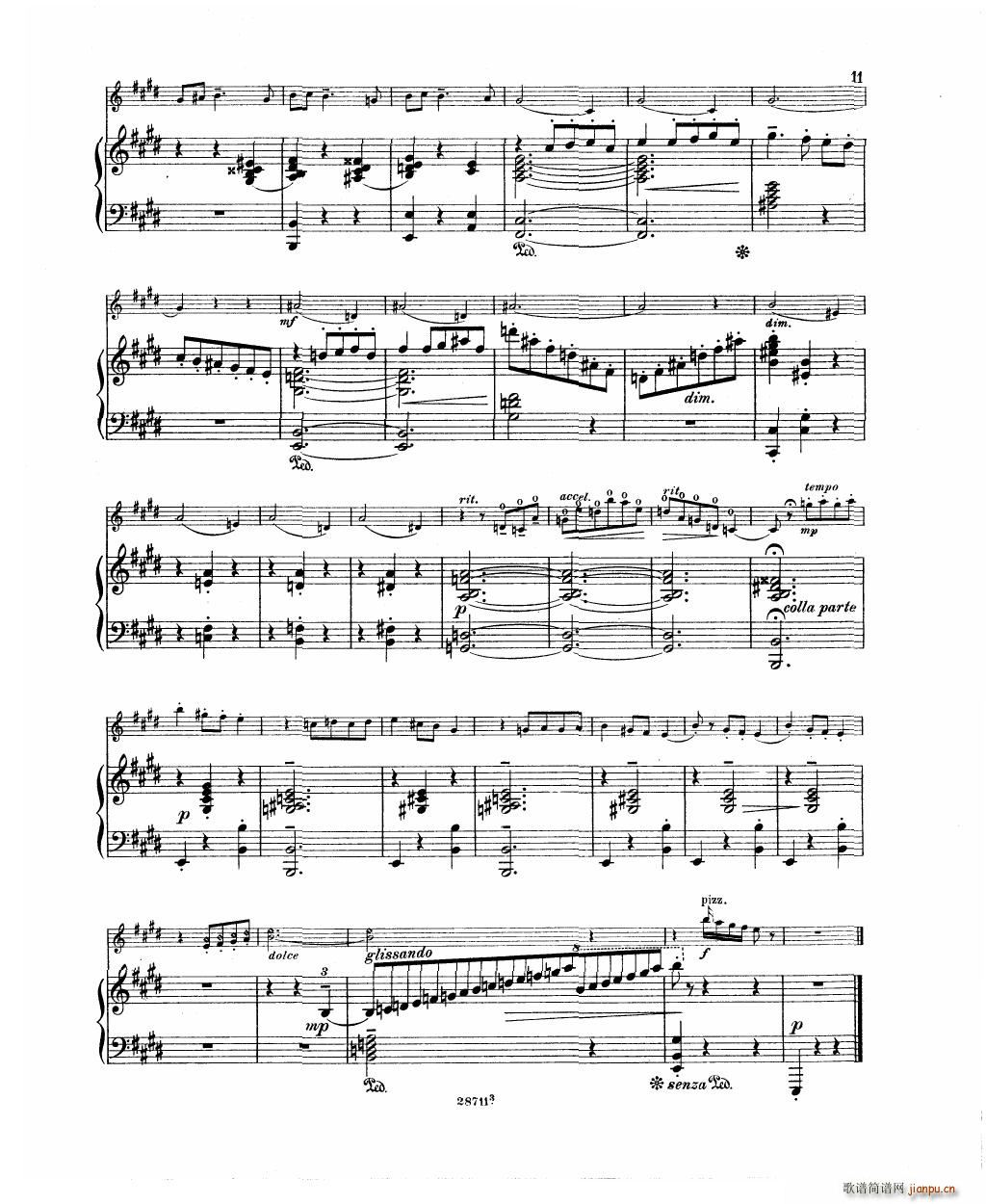 Bowen Humoresque for violin and piano(V)13