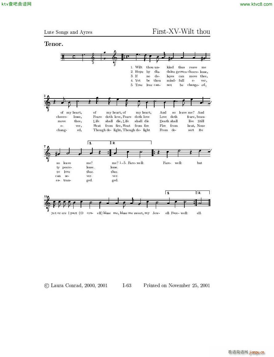 Dowland Lute Music (V)19