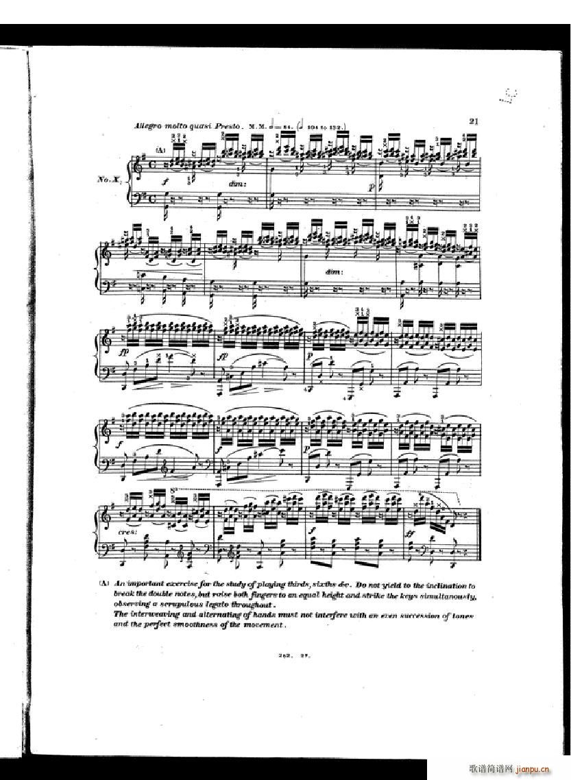 Czerny Etudes de la velocite book II(V)19