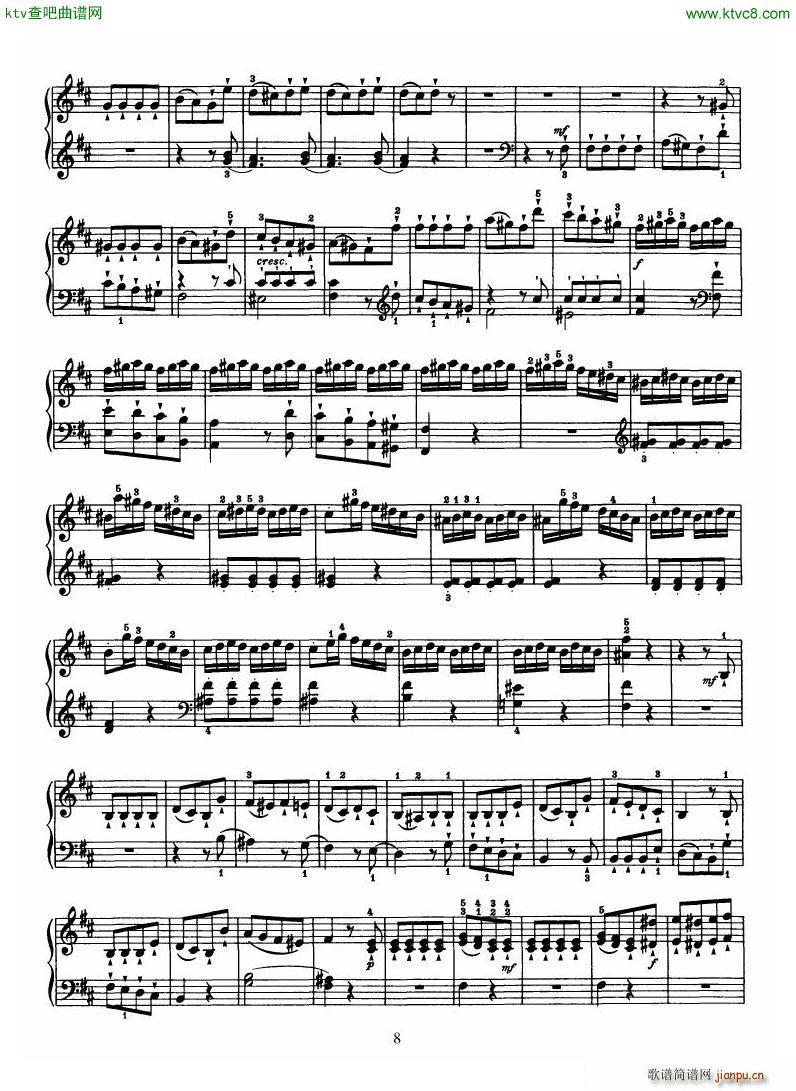 Haydn Piano Sonata No 32 In B(V)8