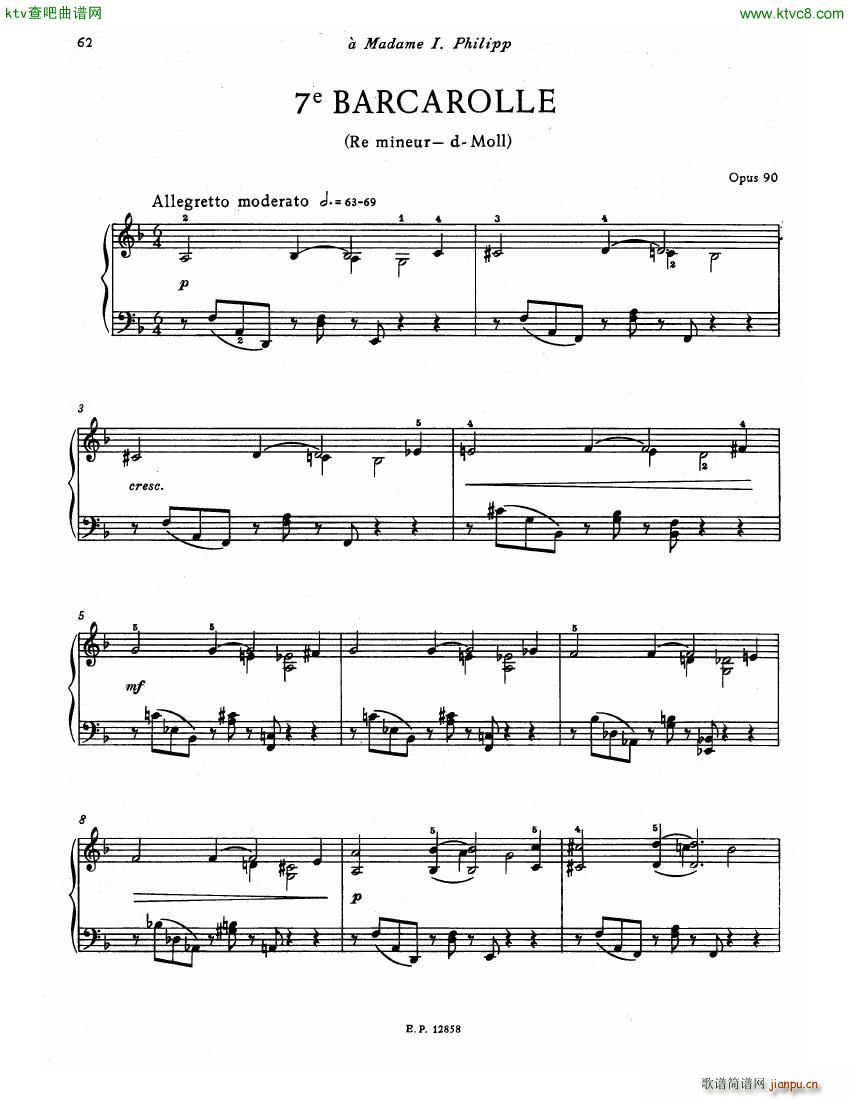 Faure 13 Barcarolle (V)3