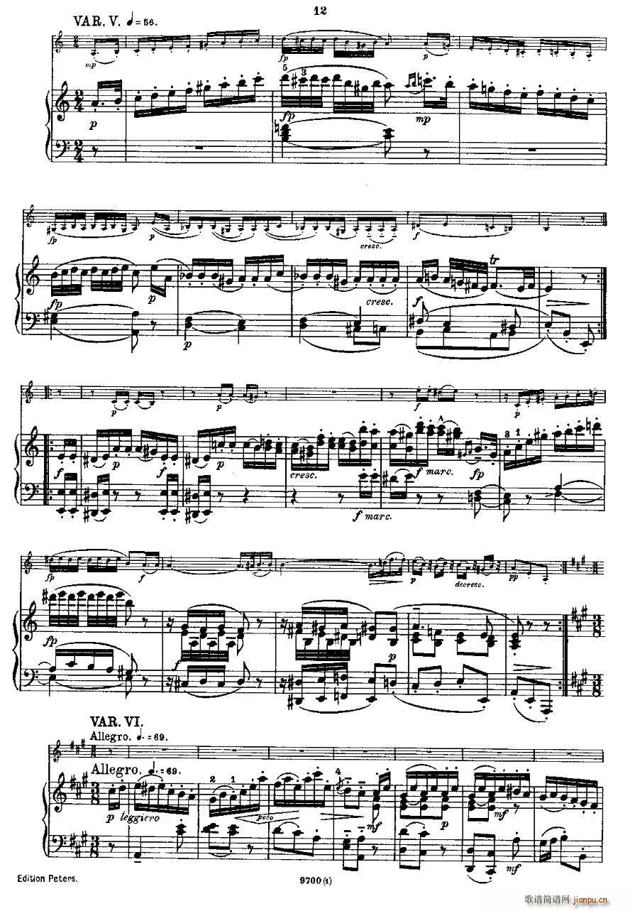 Mozart Violin Sonata No 1 KV 305 һСQ(СV)12
