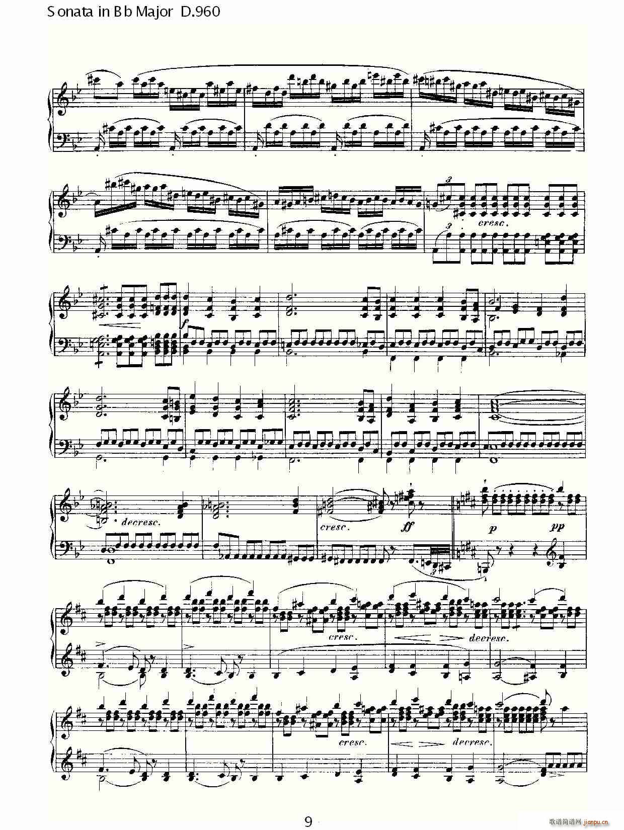 Sonata in Bb Major D.960(ʮּ)9