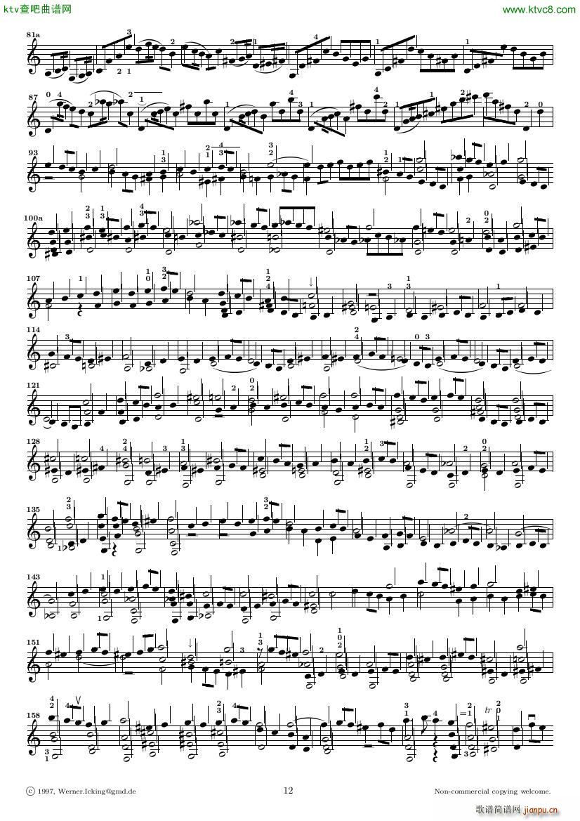 Bach JS BWV 1005 Sonata for Solo Violin in C(V)12