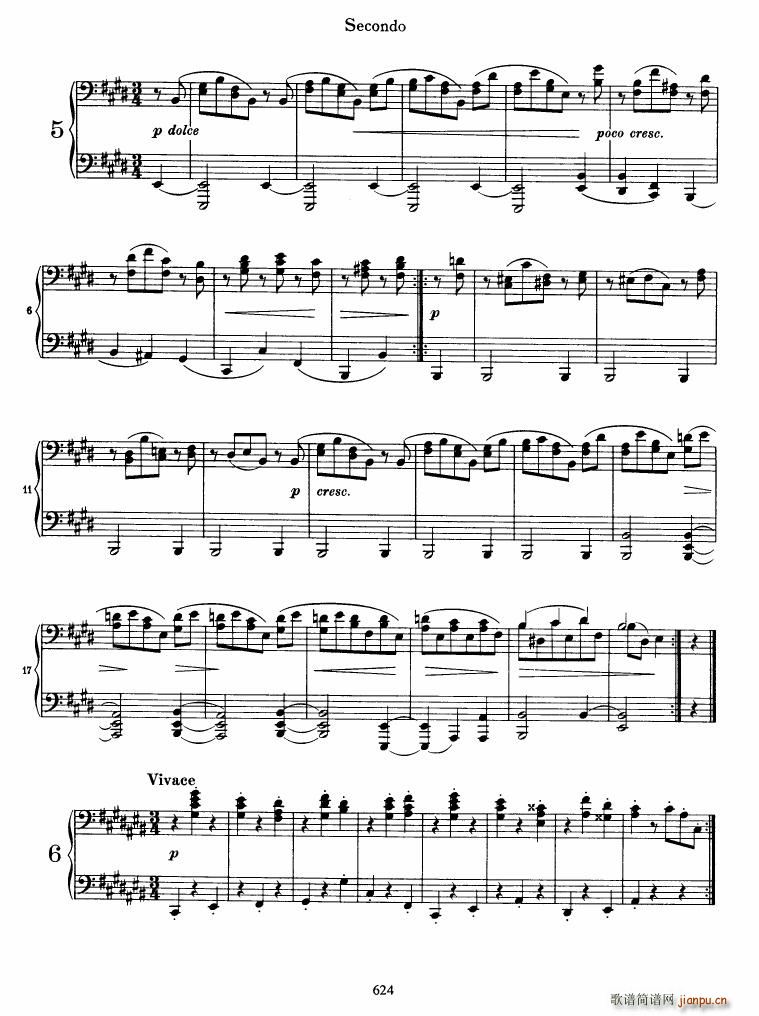 Brahms op 39 Waltzes(V)6