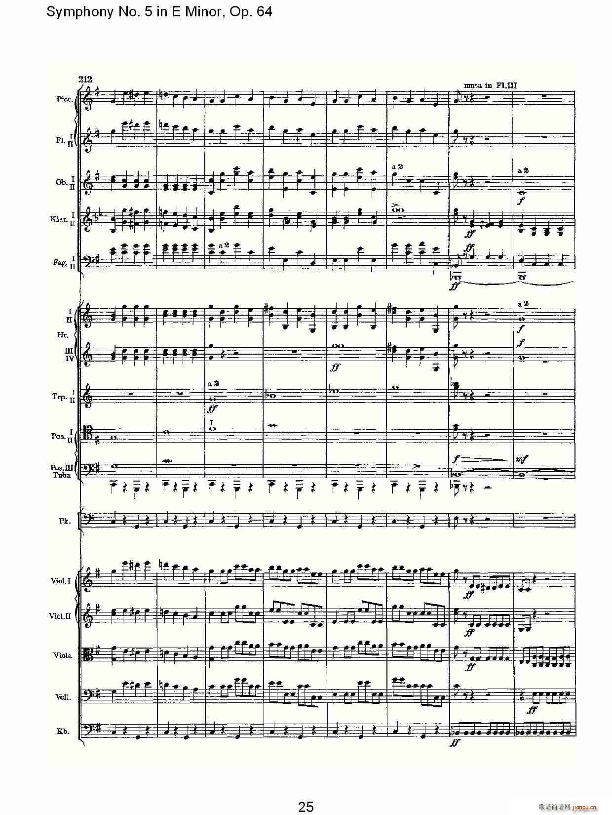 Symphony No. 5 in E Minor, Op.64(ʮּ)25