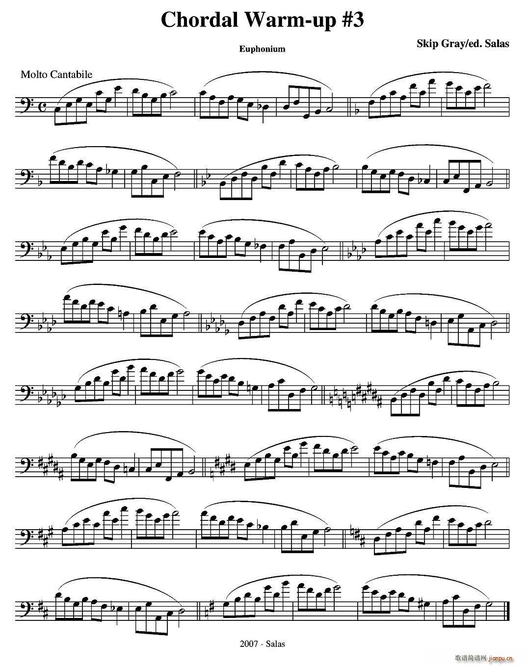 Chordal Warm up Euphonium ̖(ho)(x)̲x(ʮּ)3