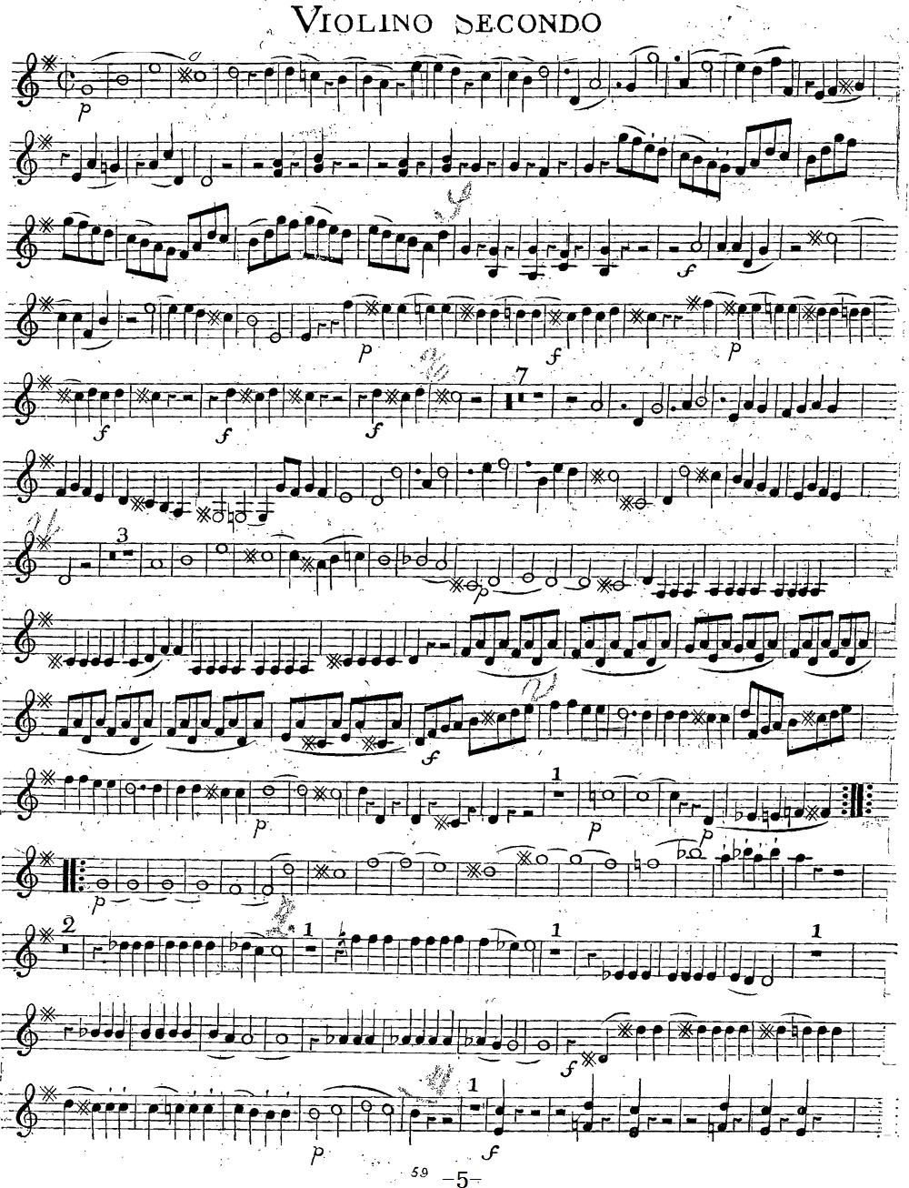 Mozart Quartet No 14 in G Major K 387 Violin 2(ʮּ)5