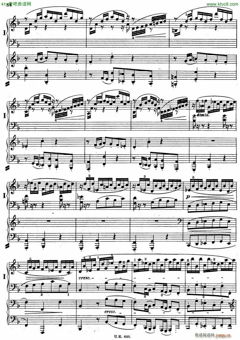 Bach JS BWV 1052 Keyboard Concerto in d ed R ntgen(V)35