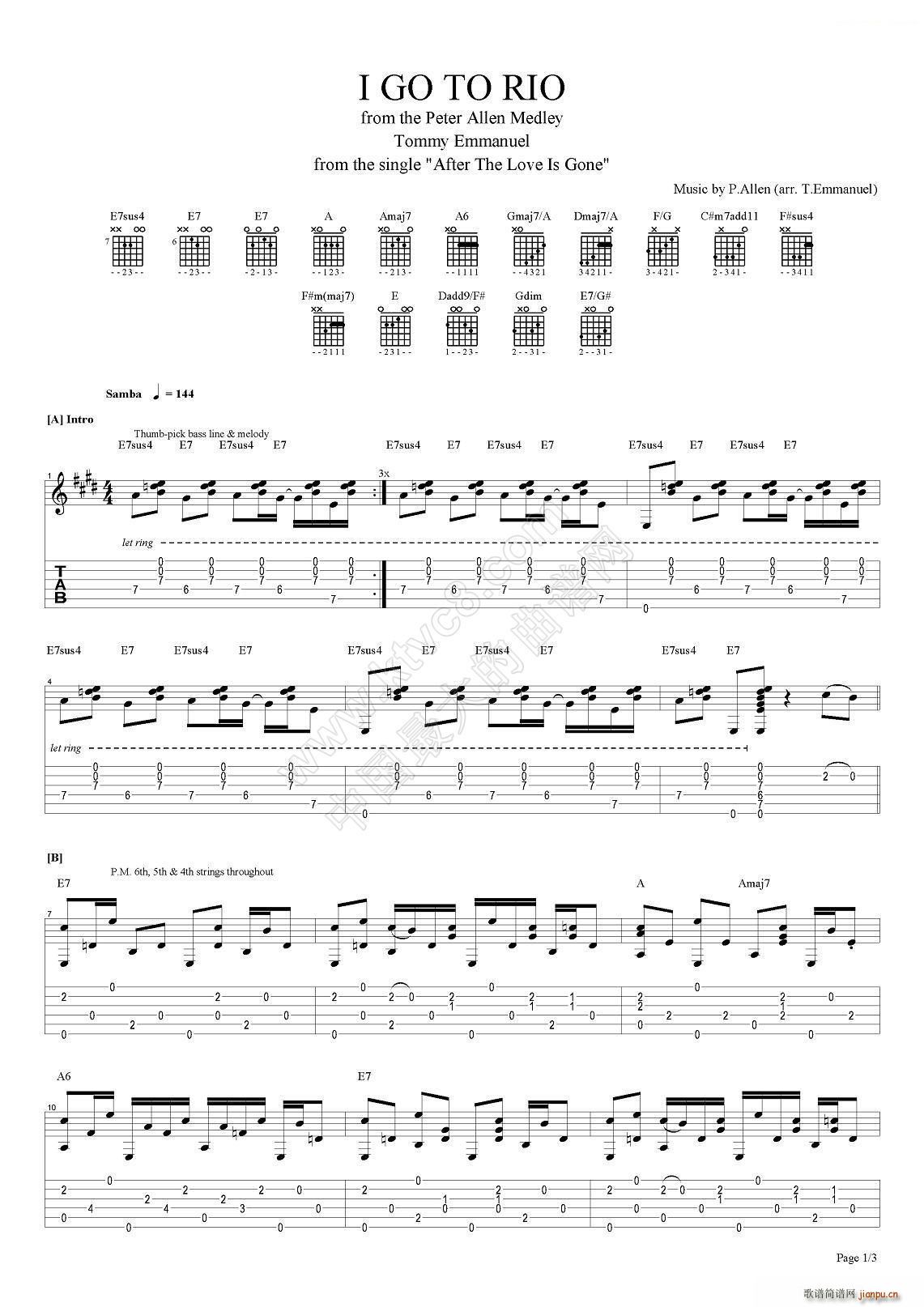 tommy emmanuel i go to rio ָ(V)1