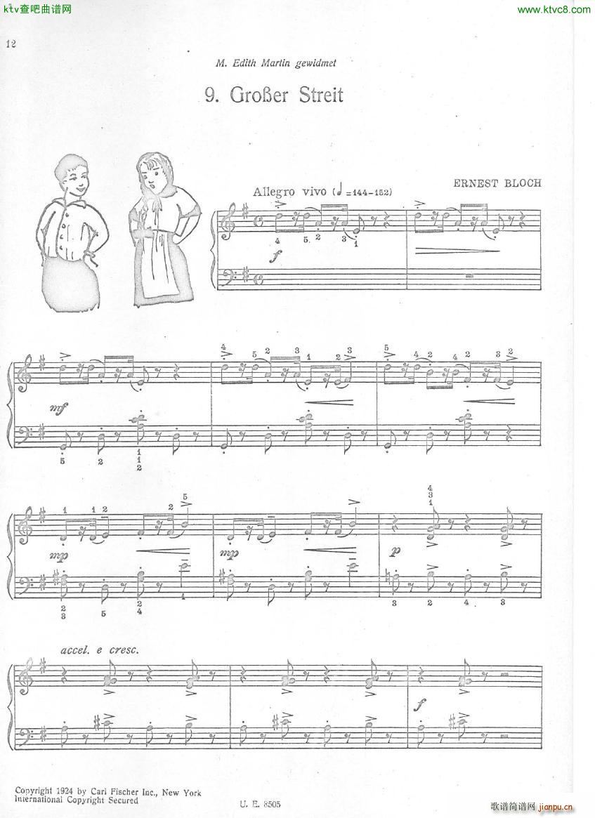 Bloch Enfantines Pieces for children Book2(V)11