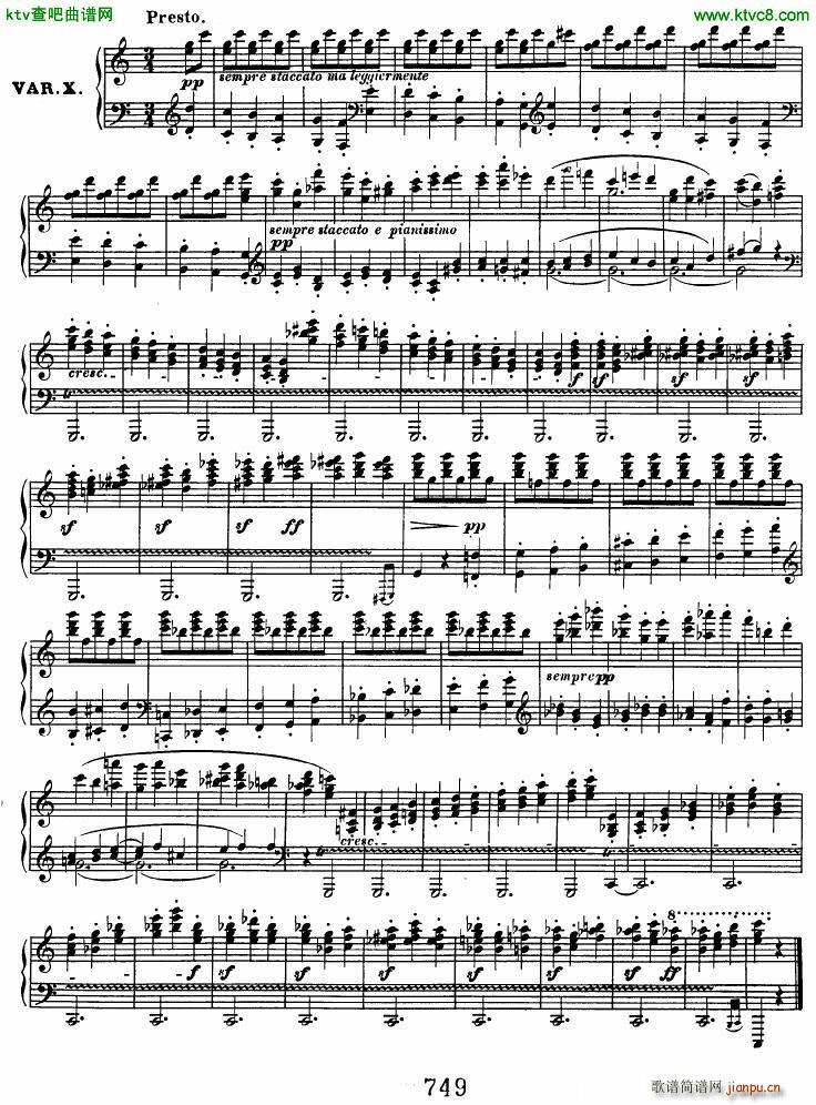 Beethoven op 120 Diabelli Variations(V)9