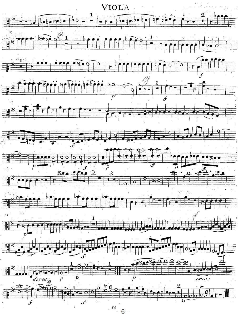 Mozart Quartet No 14 in G Major K 387 Viola(ʮּ)6