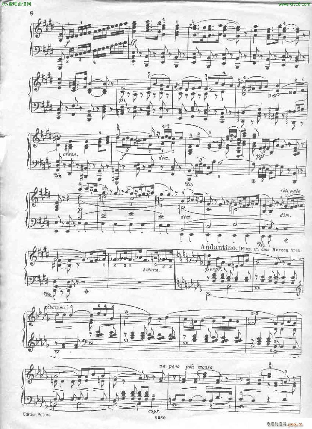 Bizet Carmen themes ed peters(V)11