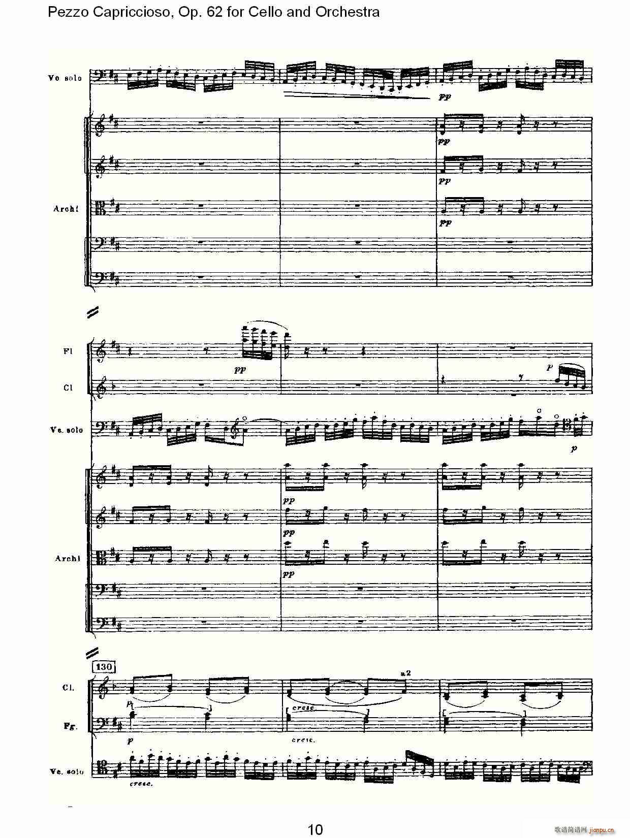 Pezzo Capriccioso, Op.62(V)10