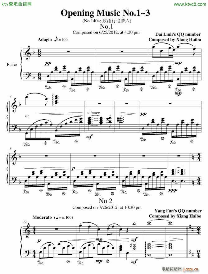 Opening Music No 1 3 ׷(mng)(V)1