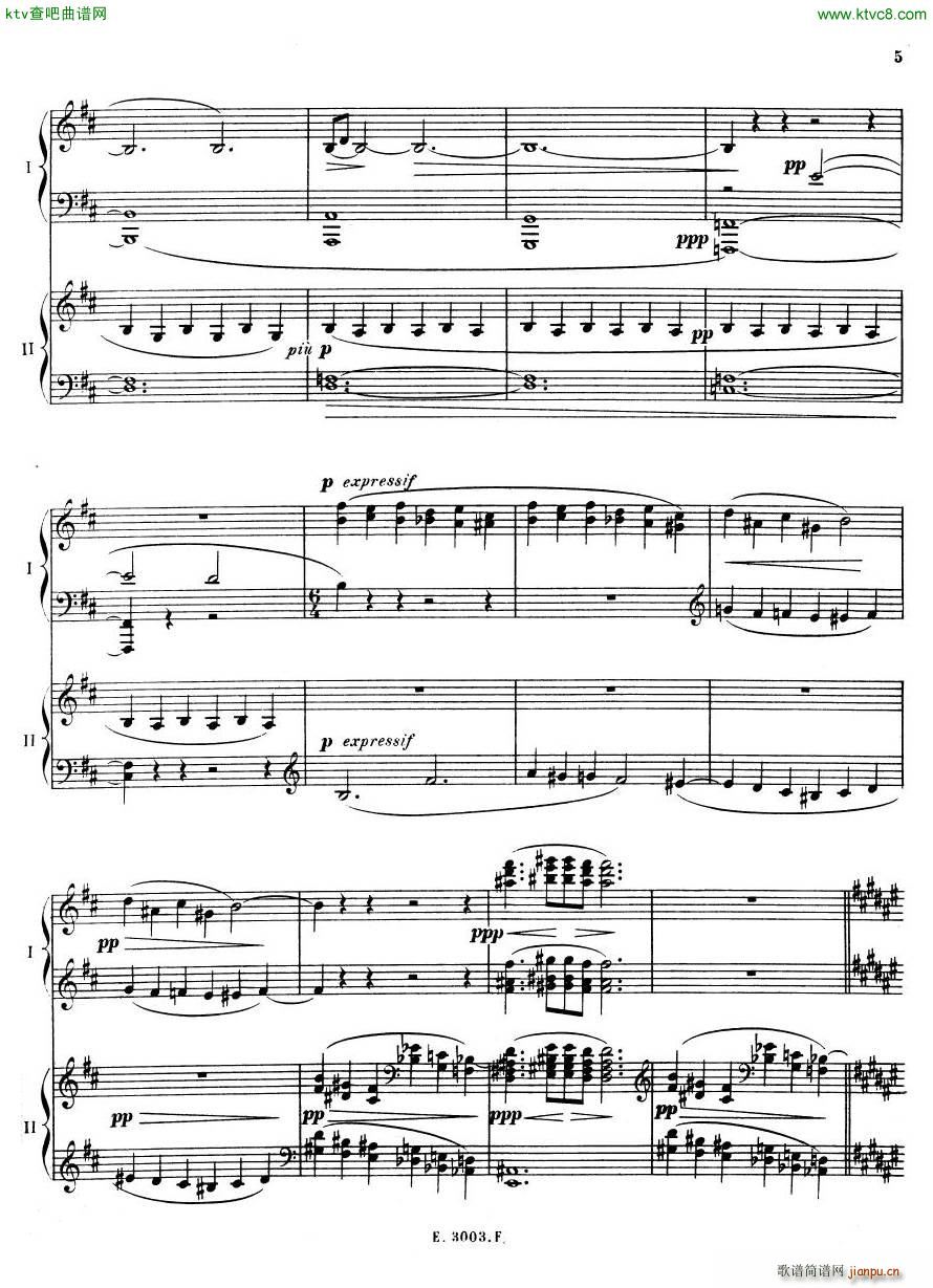 Debussy Ravel 3 Nocturnes 2pno(V)5